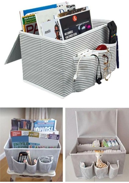 Kullanışlı Başucu Düzenleyici Çok Amaçlı Düzenleyici Organizer Hurç Kutu 02030 fiyatları