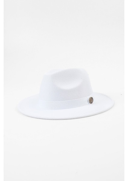 Beyaz Fötr Panama Şapka