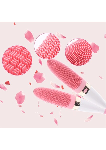 360° Dönebilen Pilli Titreşimli Kauçuk Duş Masaj Fırçası Rahatlatıcı modelleri