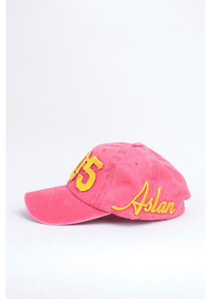 1905 Aslan Yazılı Eskitme Premium Unisex Şapka - Kırmızı fiyatları