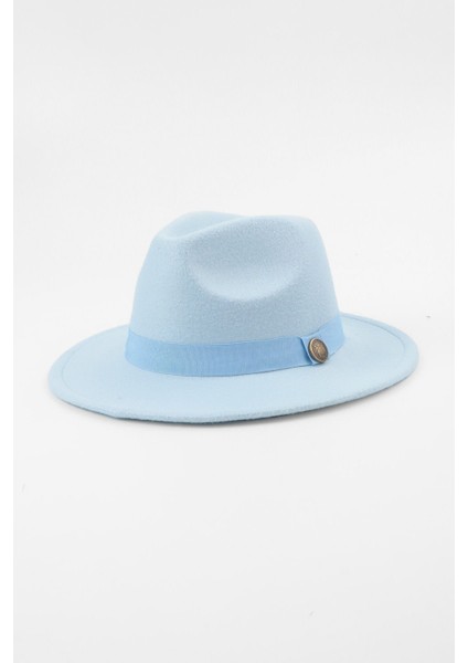 Mavi Fötr Panama Şapka