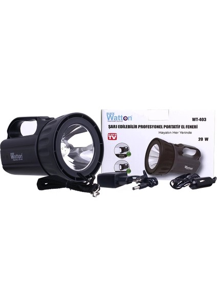Şarj Edilebilir Profesyonel Portatif El Feneri WT-403 modelleri