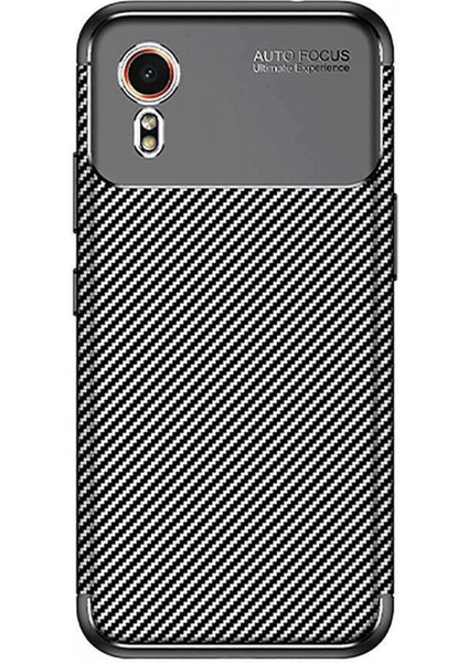 Samsung Galaxy Xcover 7 Kılıf Auto Focus Karbon Kapak - Siyah modelleri