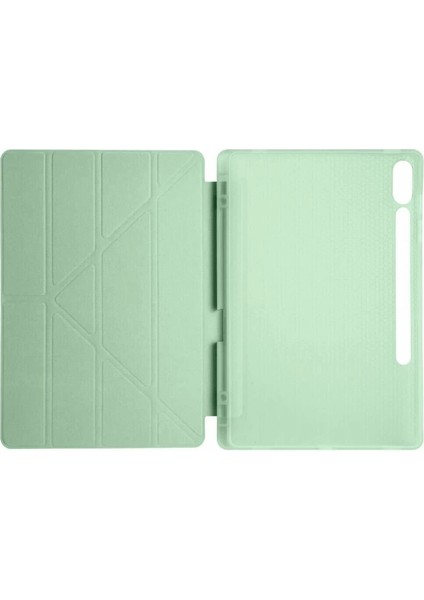 Samsung Galaxy X610 Tab S9 Fe Plus 12.4 Kılıf Kalemlikli Mars Tablet Kılıfı - Açık Yeşil modelleri