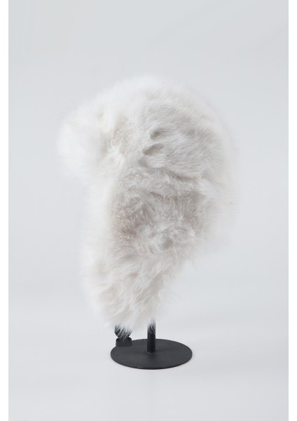 Peluş Kulaklı Pilot Şapka Ekstra Yumuşak - Beyaz fiyatları