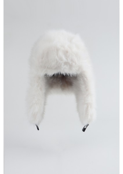 Peluş Kulaklı Pilot Şapka Ekstra Yumuşak - Beyaz modelleri