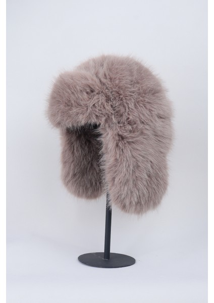 Kürk Peluş Kulaklı Pilot Şapka Ekstra Yumuşak - Kahverengi modelleri