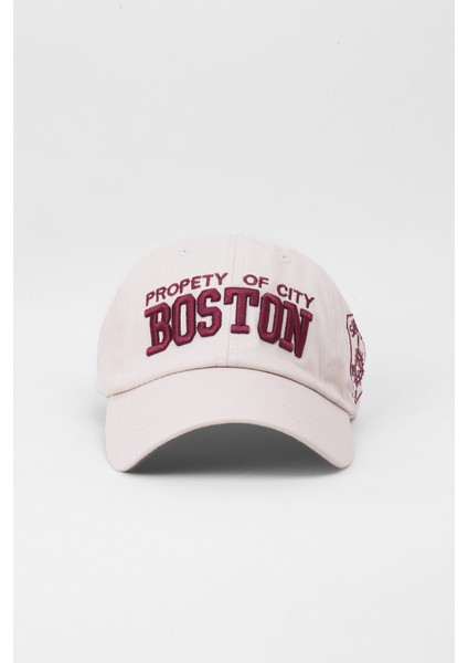 Nakışlı Cap Baseball Şapka - Bej fiyatları