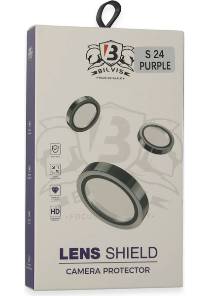 Samsung Galaxy S24 Bilvis Titan Kamera Lens - Derin Mor modelleri