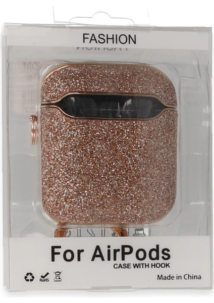 Airpods 2 (2.nesil) Spell Simli Kılıf - Rose Gold