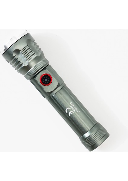 Gold Police GP-216 Şarjlı El Feneri Güçlü Tg LED 2000 Lümen