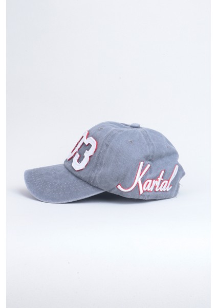 1903 Kartal Yazılı Eskitme Premium Unisex Şapka - Gri fiyatları