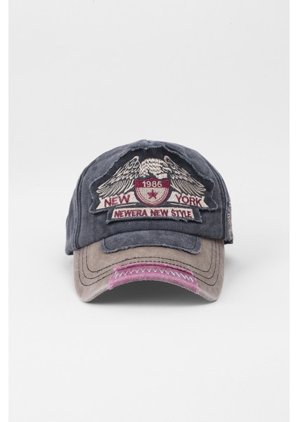 Nakışlı Cap Baseball Şapka - Füme fiyatları