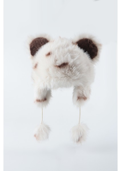Kürk Kulaklı Ponponlu Ekstra Kabarık Peluş Şapka fiyatları