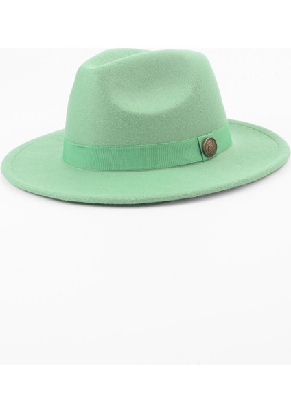 Yeşil Fötr Panama Şapka