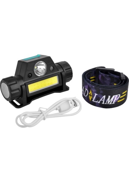 8 Saat Dayanıklı Şarjlı Sensörlü Mıknatıslı Kafa Lambası WT-055