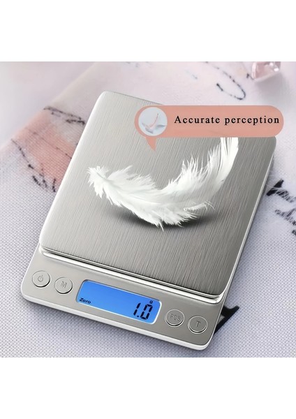 Pratik Dijital Hassas Mutfak Terazisi Hassas Tartı 2000 Gr./0.1 Gr. Hassasiyet indirimleri