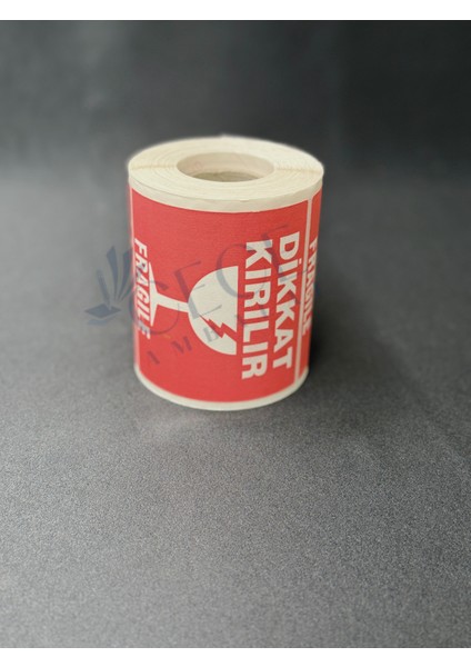 Dikkat Kırılır Etiketi Kırmızı 100X100 250 Adet Kırılabilir Nakliye Etiketi modelleri