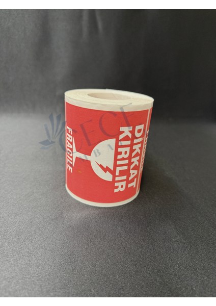 Dikkat Kırılır Etiketi Kırmızı 100X100 250 Adet Kırılabilir Nakliye Etiketi fırsatları