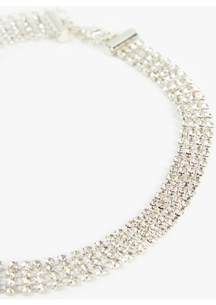 Taşlı 2'li Choker Kolye Seti modelleri