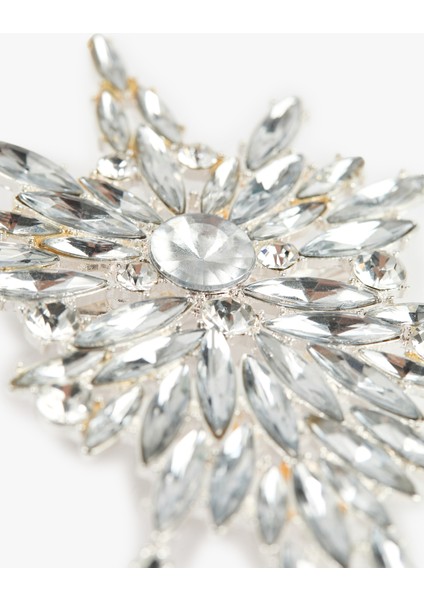 Taş Detaylı Sallantılı Arkası Iğneli Broş fırsatları