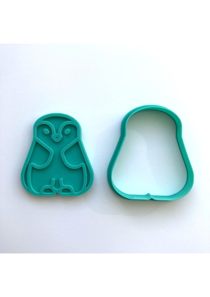 Sevimli Penguen Figürlü Kurabiye Kalıbı | Kış Hayvanları Teması | Hamur, Kil ve Şeker Hamuru Damgası fiyatları