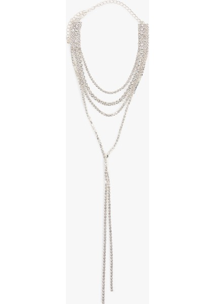 Uzun Taşlı Zincir Y Kolye