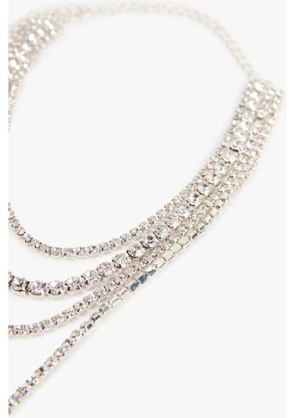 Uzun Taşlı Zincir Y Kolye modelleri