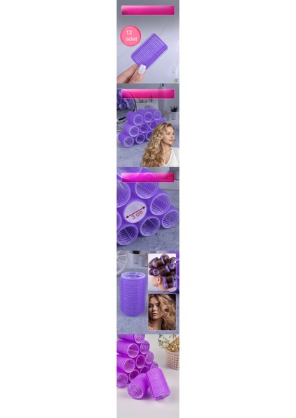 Hsnet 3 cm Bigudi Saç Bigudisi Profesyonel 12 Adet - ME001W-50P830 fiyatları