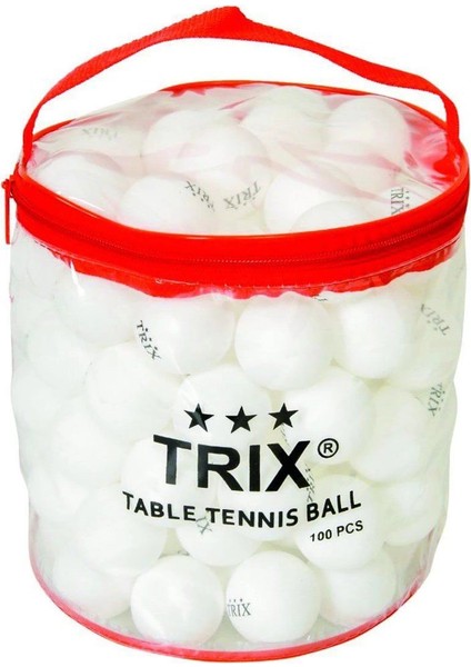 T-813A Trix Pinpon Topu Beyaz 100 Adet