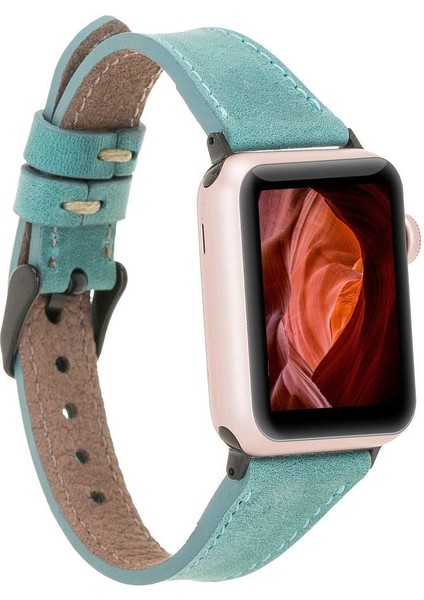 Apple Watch Uyumlu Deri Kordon 42-44-45MM Slim CZ12