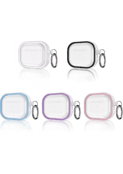 Airpods Pro 2 (2.nesil) Shiny Şeffaf Kılıf - Mor modelleri