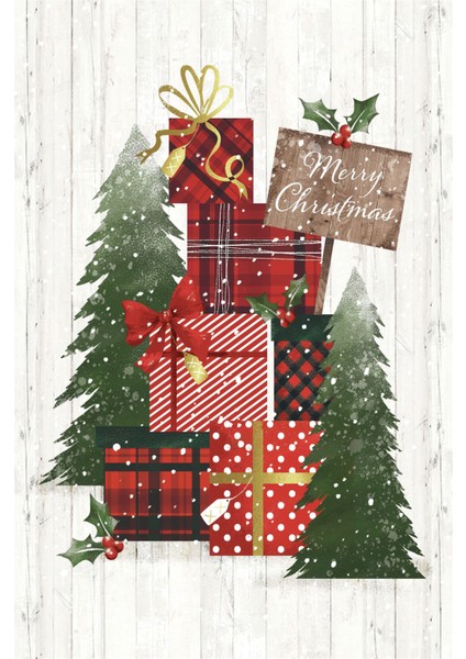 Yılbaşı Hediye Temalı Dijital Baskılı Kaymaz Taban Yıkanabilir Halı fiyatları