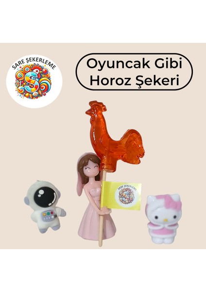 Horoz Şekeri (25'li) Kutu Kırmızı Renk Karışık Meyve Aromalı Ahşap Saplı (12 Gr) indirimleri