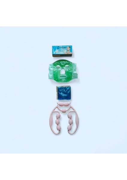 Yüz Maskesi Cilt Bakım Seti – Maske, Buz Küresi, Termo Jel ve Selülit Masaj Aleti