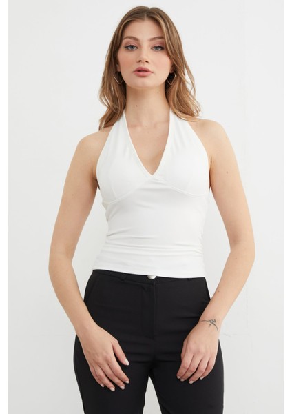 Boyundan Geçmeli Kaplı Bluz fiyatları