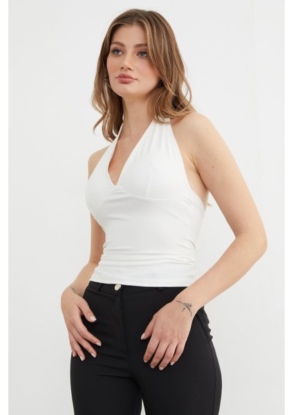 Boyundan Geçmeli Kaplı Bluz indirimleri