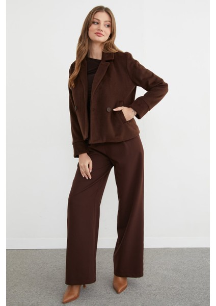 Cepli Kruvaze Yaka Yumuşak Dokulu Kaşe Mont indirimleri