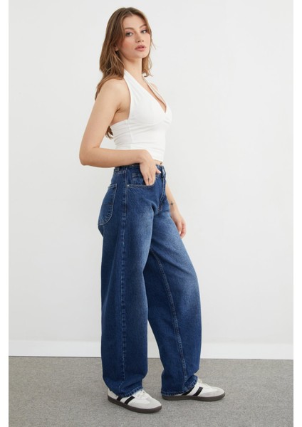 Beli Tokalı Baggy Jean fırsatları