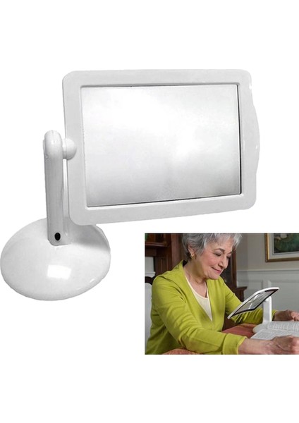 - 3x 360 Derece Döndürme Ekranlı, Çok Fonksiyonlu Masaüstü Büyüteç 3x fiyatları