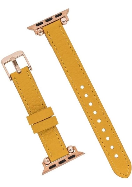 Apple Watch Uyumlu Deri Kordon 38-40-41MM Ferro FL12 fırsatları