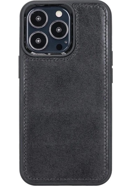Apple iPhone 13 Pro Uyumlu Deri Cüzdanlı Kılıf Siyah fırsatları