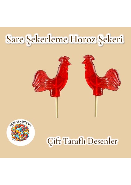 Horoz Şekeri (42'li) Kutu Kırmızı Renk Karışık Meyve Aromalı Ahşap Saplı (12 Gr) fiyatları