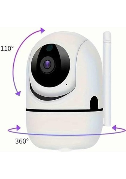 Baby Kamera Kablosuz 720P Beyaz 360 Derece Wifi Kamera Full Hd 1080P - MK001R-4ODBU2 indirimleri