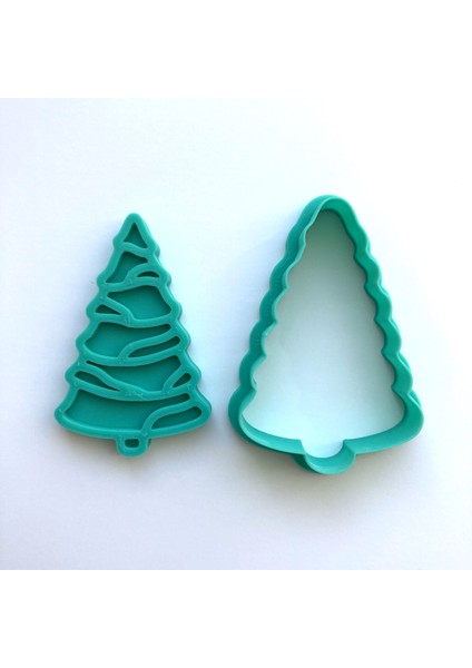 Yılbaşı Sofrası Için Çam Ağacı Figürlü Kurabiye Kalıbı | Noel Kutlamaları | Hamur, Kil ve Şeker Hamuru Damgası modelleri