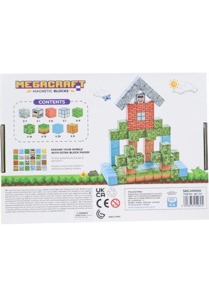 Megacraft Orman ve Ev Temalı Mıknatıslı Bloklar 88 Parça modelleri