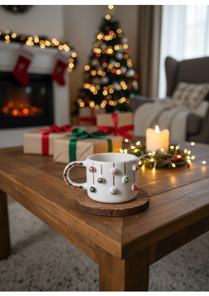 Kış Süslemeli Seramik Kupa modelleri