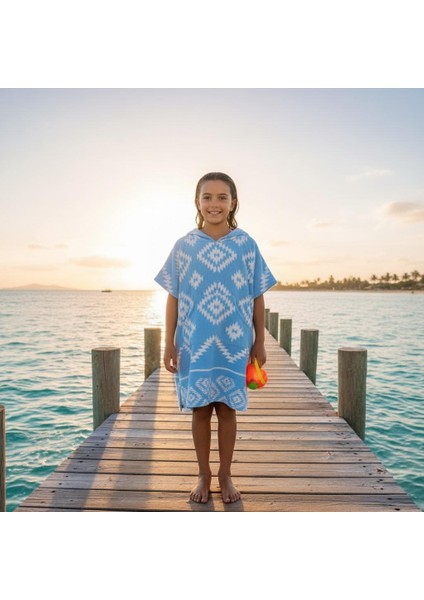 Unısex Müslin Çocuk Panço