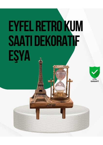 Ahşap Kum Saati – Vintage Tasarımlı Masa Dekoru