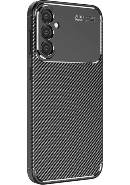 Samsung Galaxy S25 Kılıf Auto Focus Karbon Kapak - SIYAH-(5796) - MR000K-1GBRM6